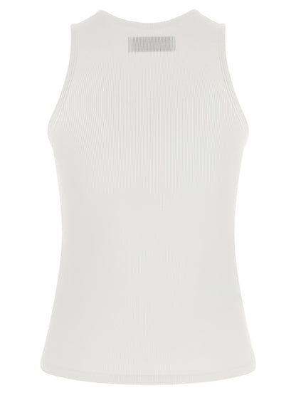 Vivienne Westwood White Cotton Sleeveless T-Shirt