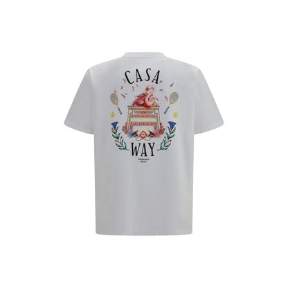 Casablanca White Cotton Sportswear T-Shirt