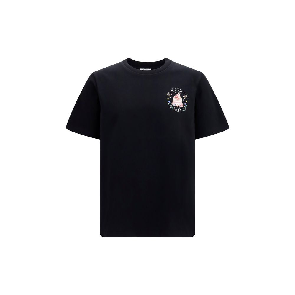 Casablanca The Casa Way Graphic T-Shirt - Black Cotton Sportswear