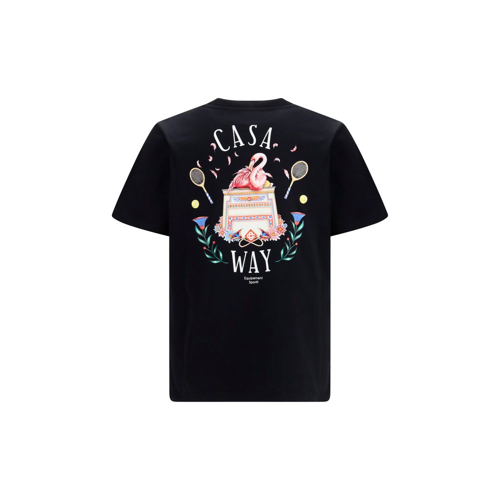 Casablanca The Casa Way Graphic T-Shirt - Black Cotton Sportswear