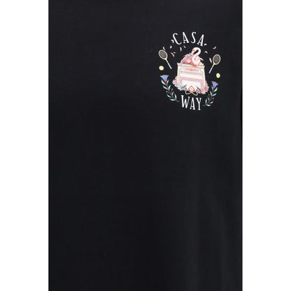 Casablanca The Casa Way Graphic T-Shirt - Black Cotton Sportswear