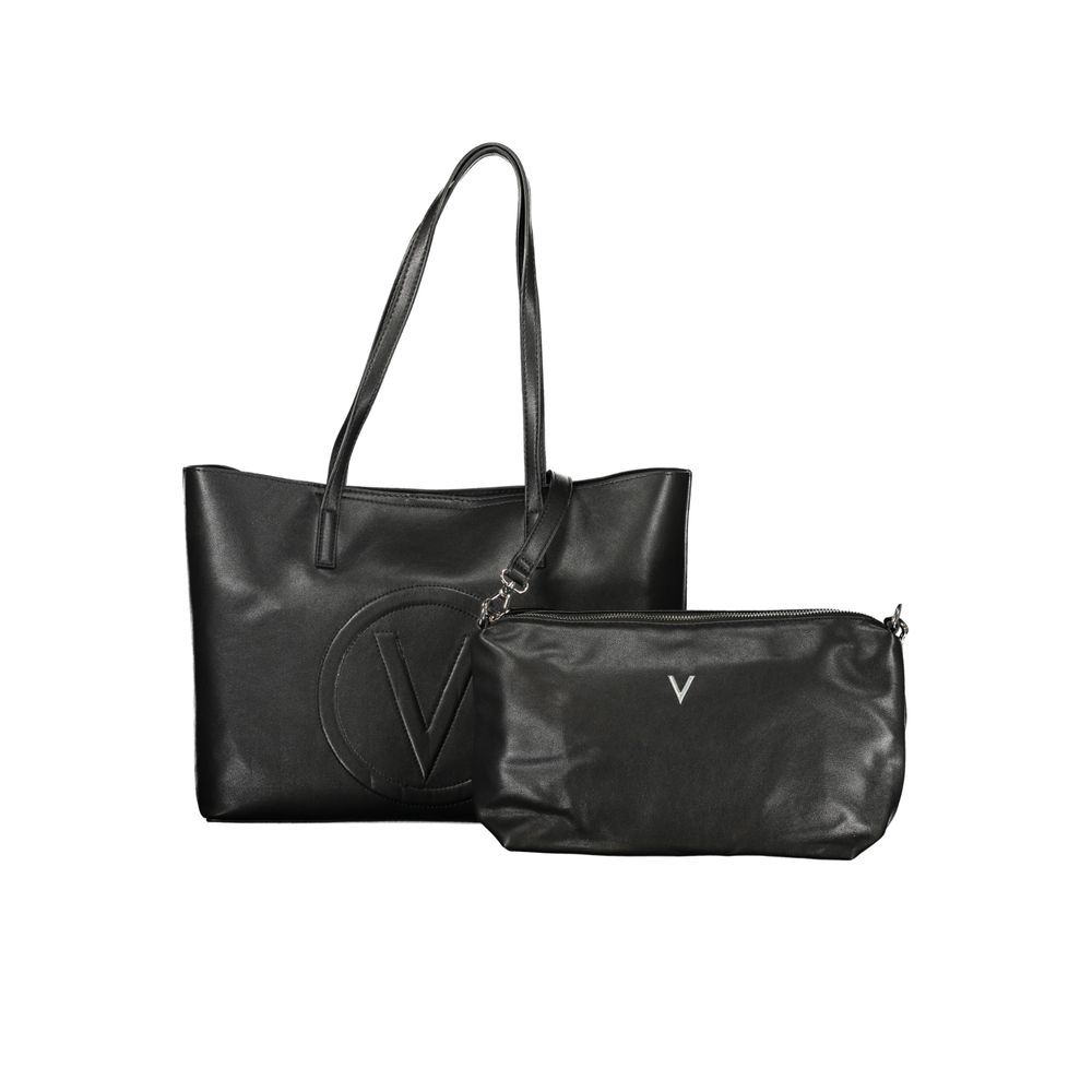 Mario Valentino Nero Poliuretano Women's Bag with Adjustable Strap - Black