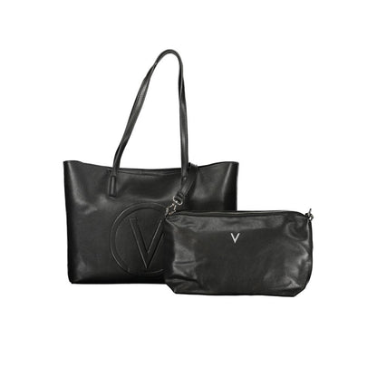 Mario Valentino Nero Poliuretano Women's Bag with Adjustable Strap - Black