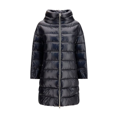 Herno Black Polyester Midi Down Jacket