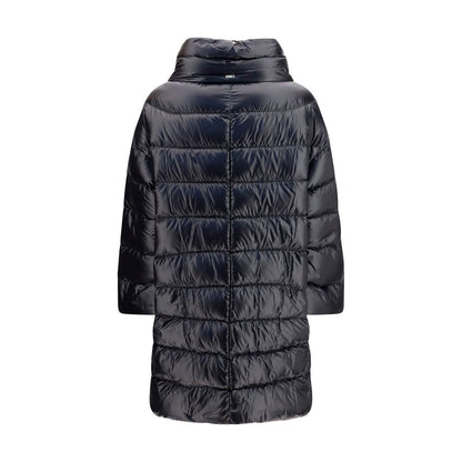 Herno Black Polyester Midi Down Jacket