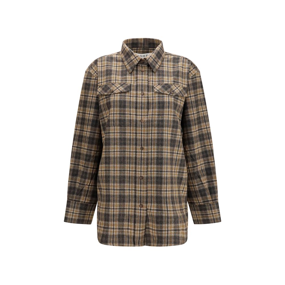 Róhe Multicolor Wool Oves Aries Shirt