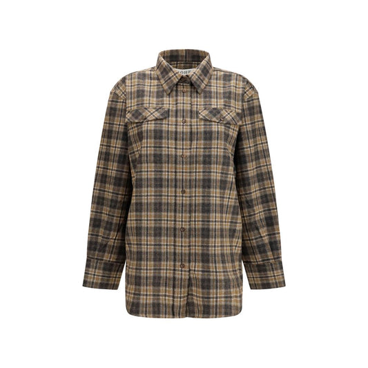 Róhe Multicolor Wool Oves Aries Shirt