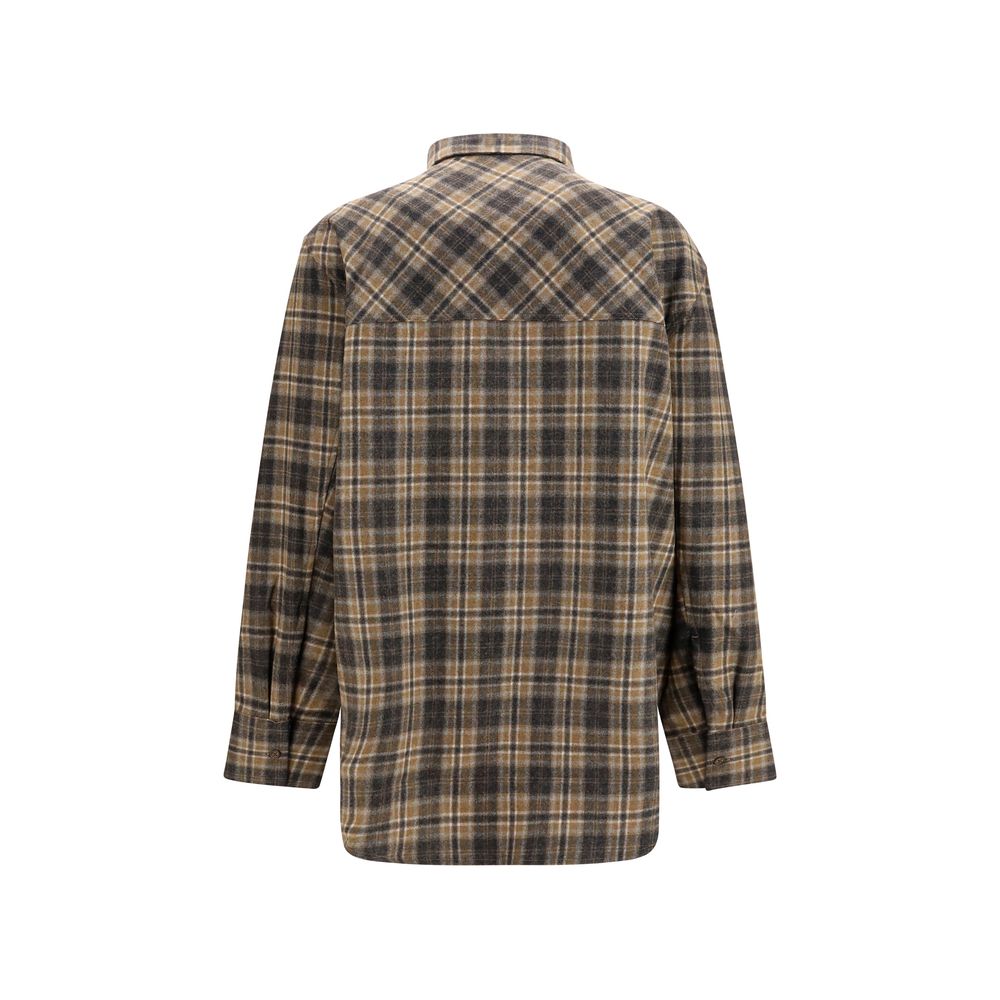 Róhe Multicolor Wool Oves Aries Shirt