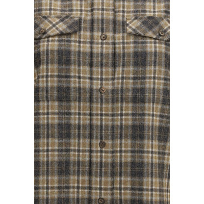 Róhe Multicolor Wool Oves Aries Shirt