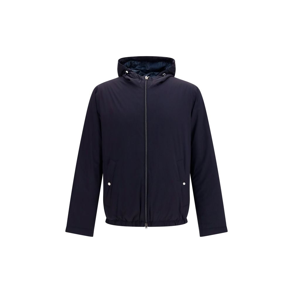 Herno Blue Goose Down Full-Length Jacket in Blue