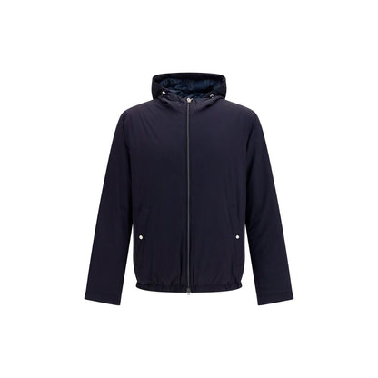 Herno Blue Goose Down Full-Length Jacket in Blue