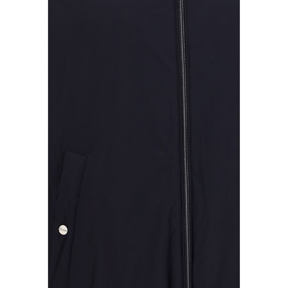Herno Blue Goose Down Full-Length Jacket in Blue