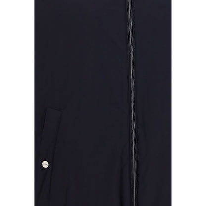 Herno Blue Goose Down Full-Length Jacket in Blue