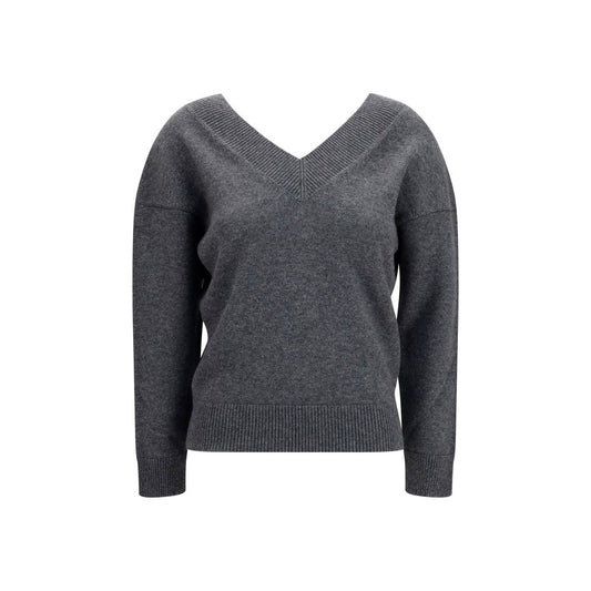 Tom Ford Gray Cashmere V-Neck Sweater