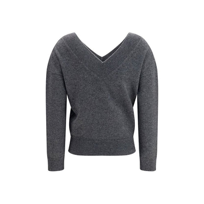 Tom Ford Gray Cashmere V-Neck Sweater