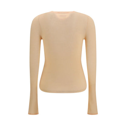 Chloé Orange Ribbed Wool Sweater