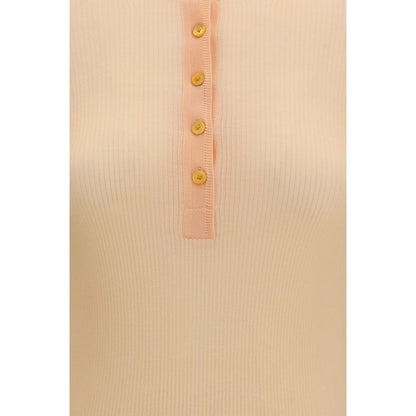 Chloé Orange Ribbed Wool Sweater