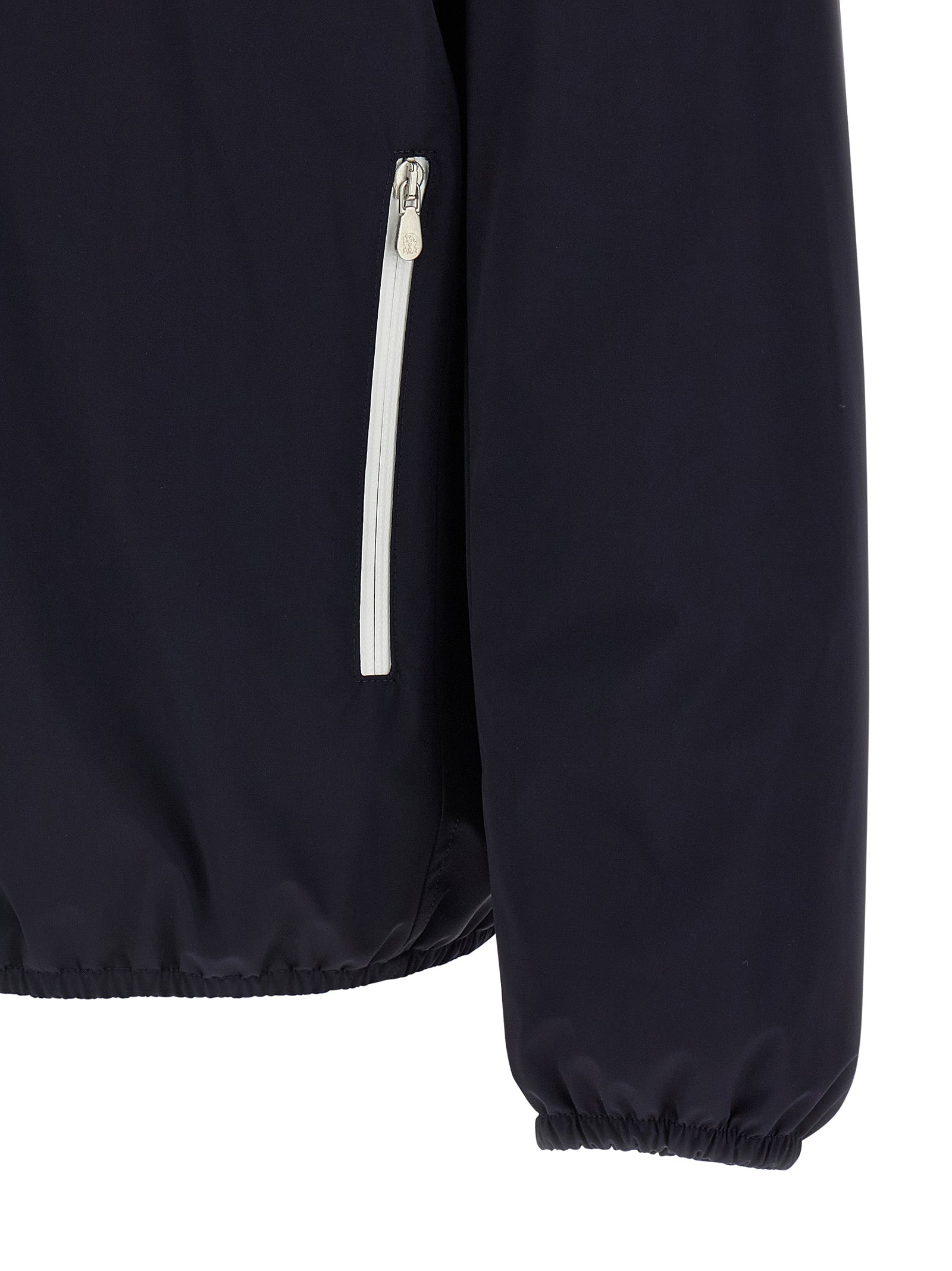 Brunello Cucinelli Blue Polyamide Shell Jacket - XXL