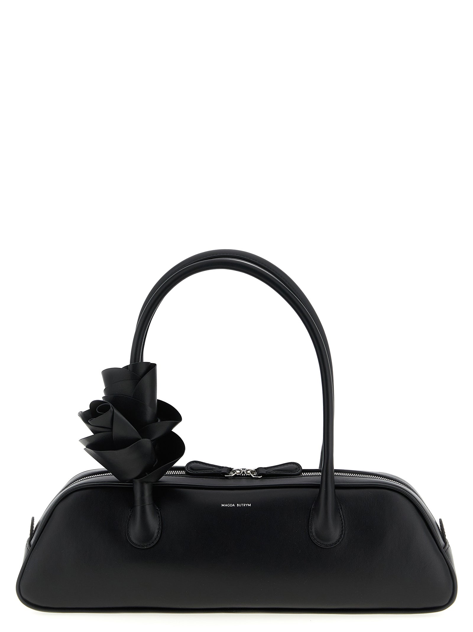 Magda Butrym Black Calfskin Brigitte Shoulder Bag