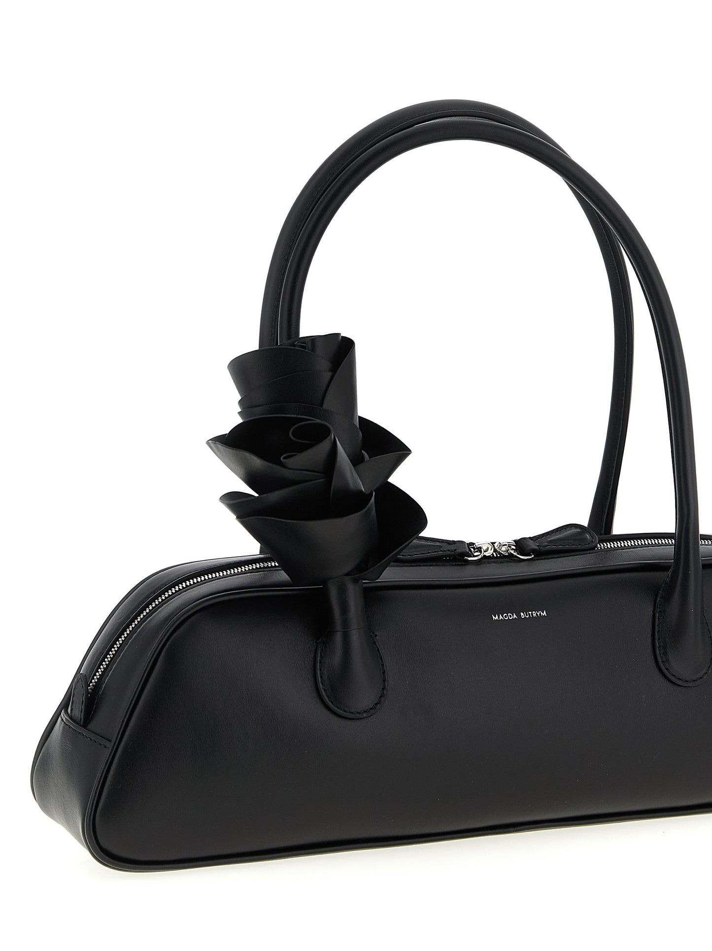 Magda Butrym Black Calfskin Brigitte Shoulder Bag