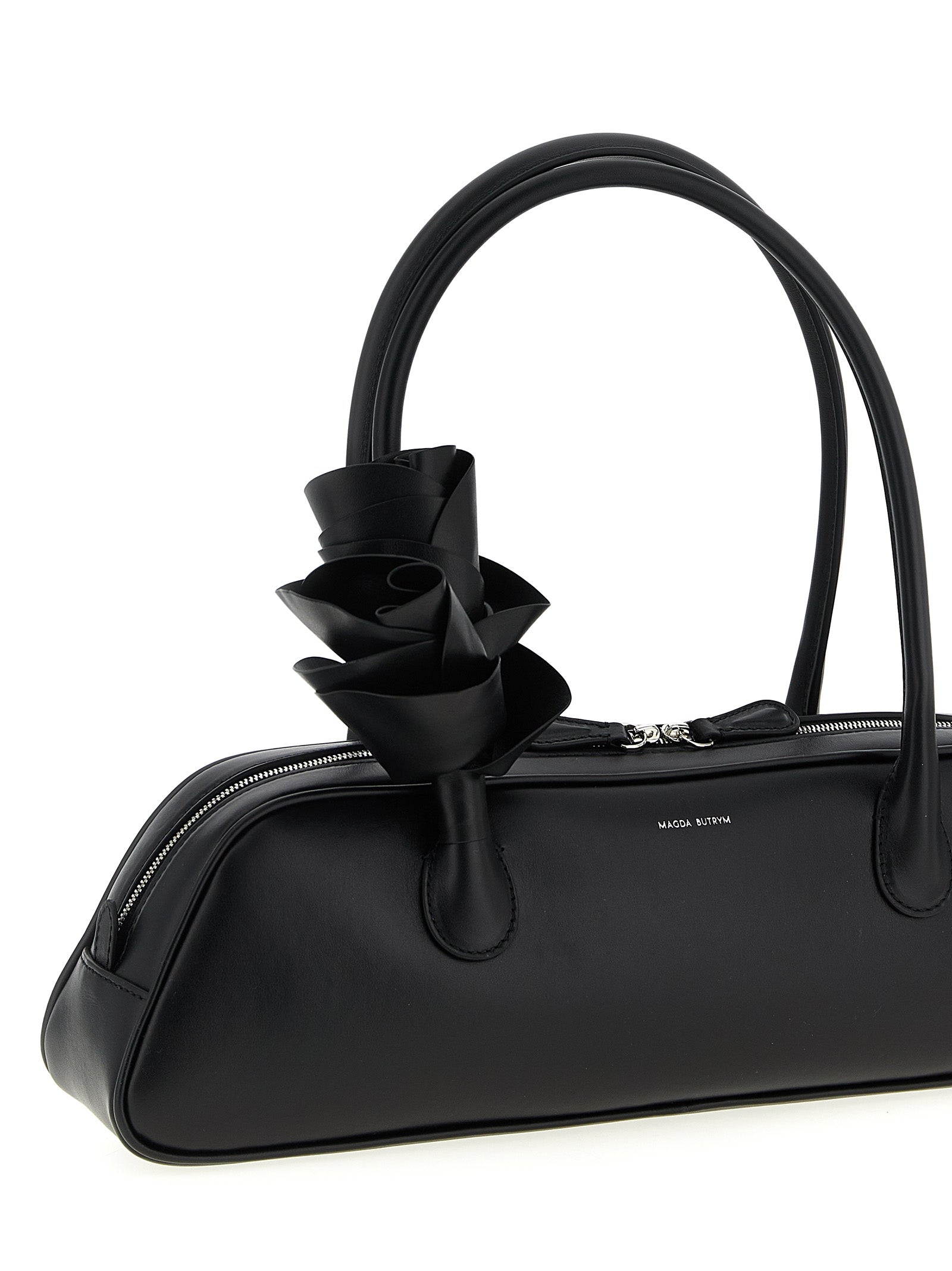 Magda Butrym Black Calfskin Brigitte Shoulder Bag