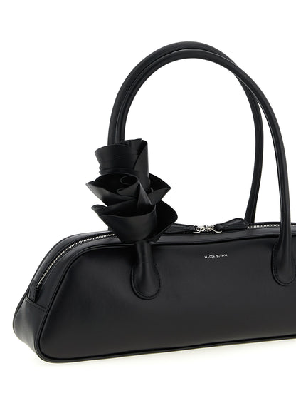 Magda Butrym Black Calfskin Brigitte Shoulder Bag