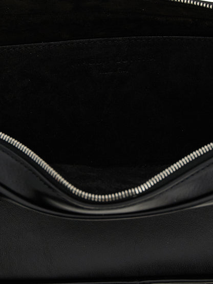 Magda Butrym Black Calfskin Brigitte Shoulder Bag