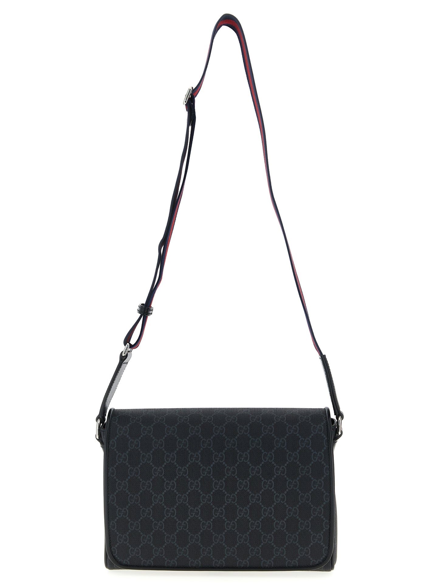 Gucci Black GG Leather Crossbody Bag