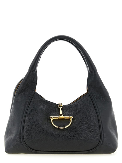 Gucci Black Calfskin Softbit Shoulder Bag