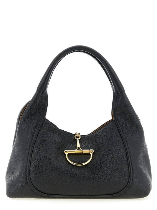 Gucci Black Calfskin Softbit Shoulder Bag