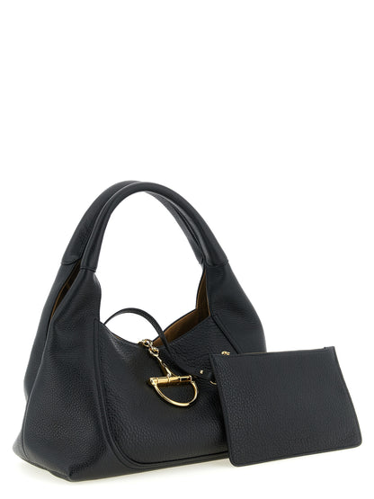 Gucci Black Calfskin Softbit Shoulder Bag