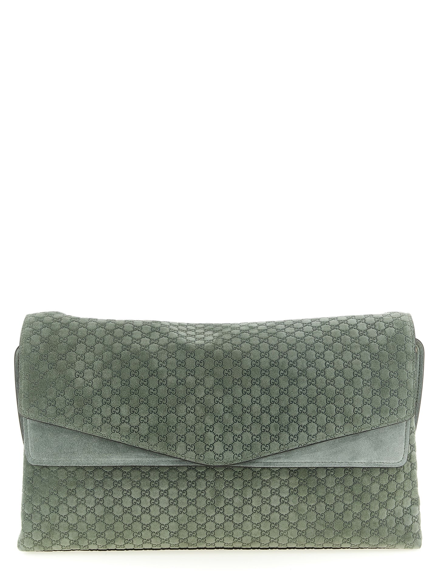 Gucci Bicolor Calfskin Shoulder Bag in Green