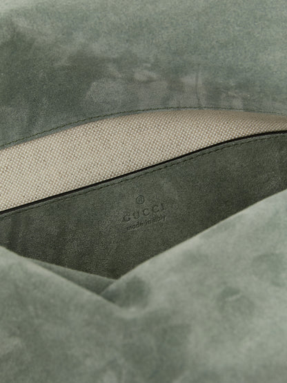 Gucci Bicolor Calfskin Shoulder Bag in Green