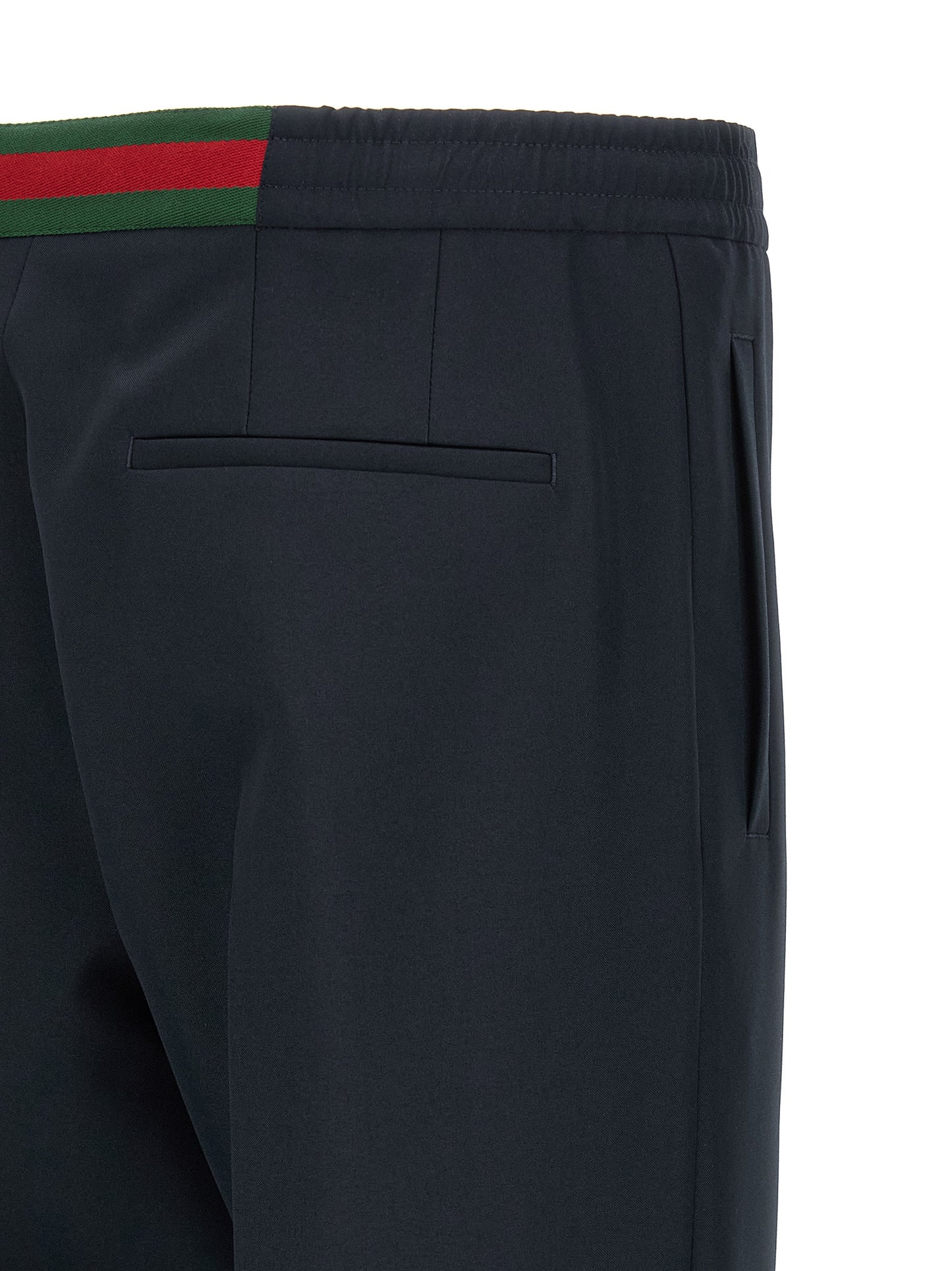 Gucci Blue Technical Panama Pants