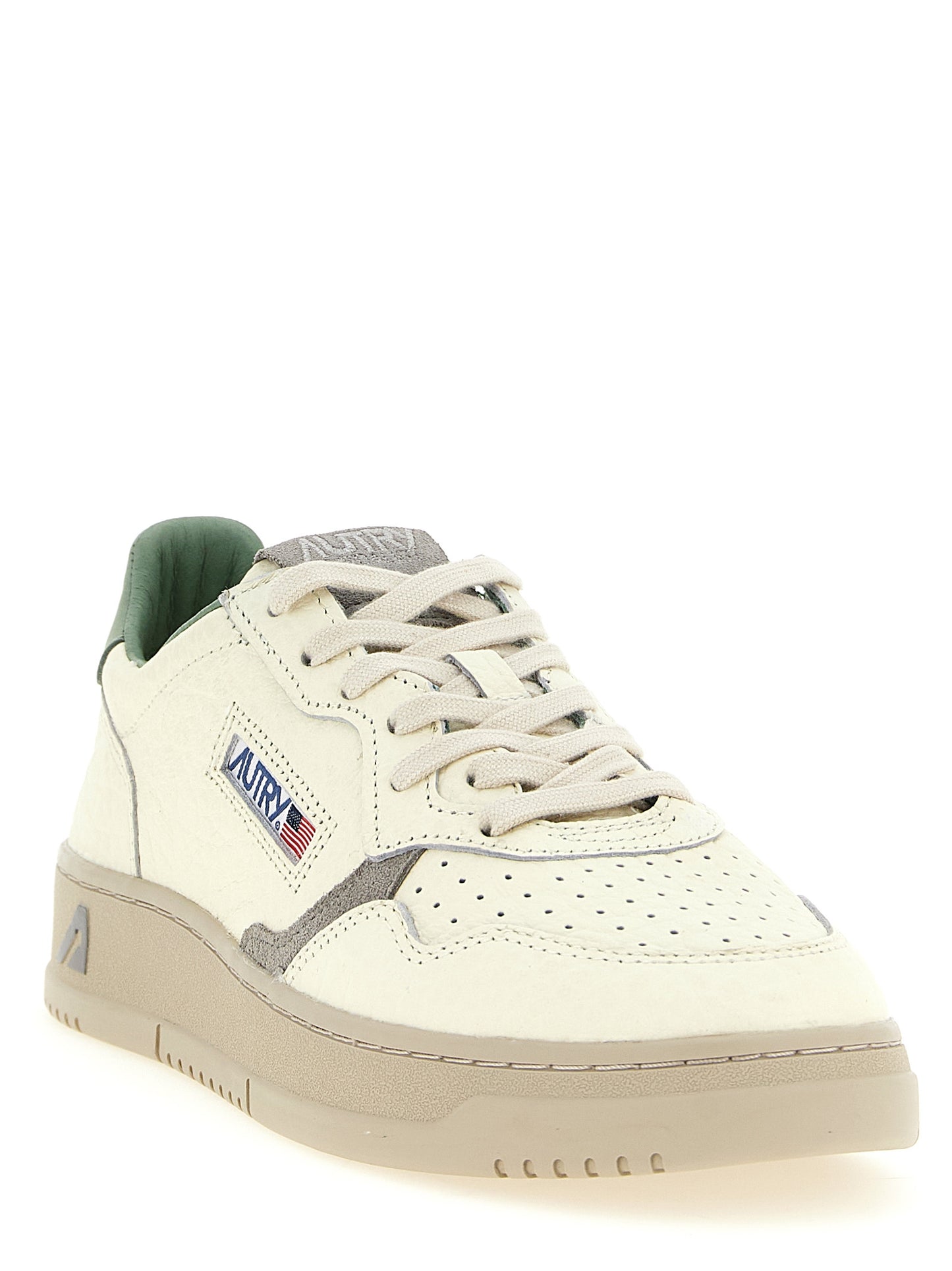 Autry Bicolor Cowhide Low Top Sneakers - Green - EU44/US11