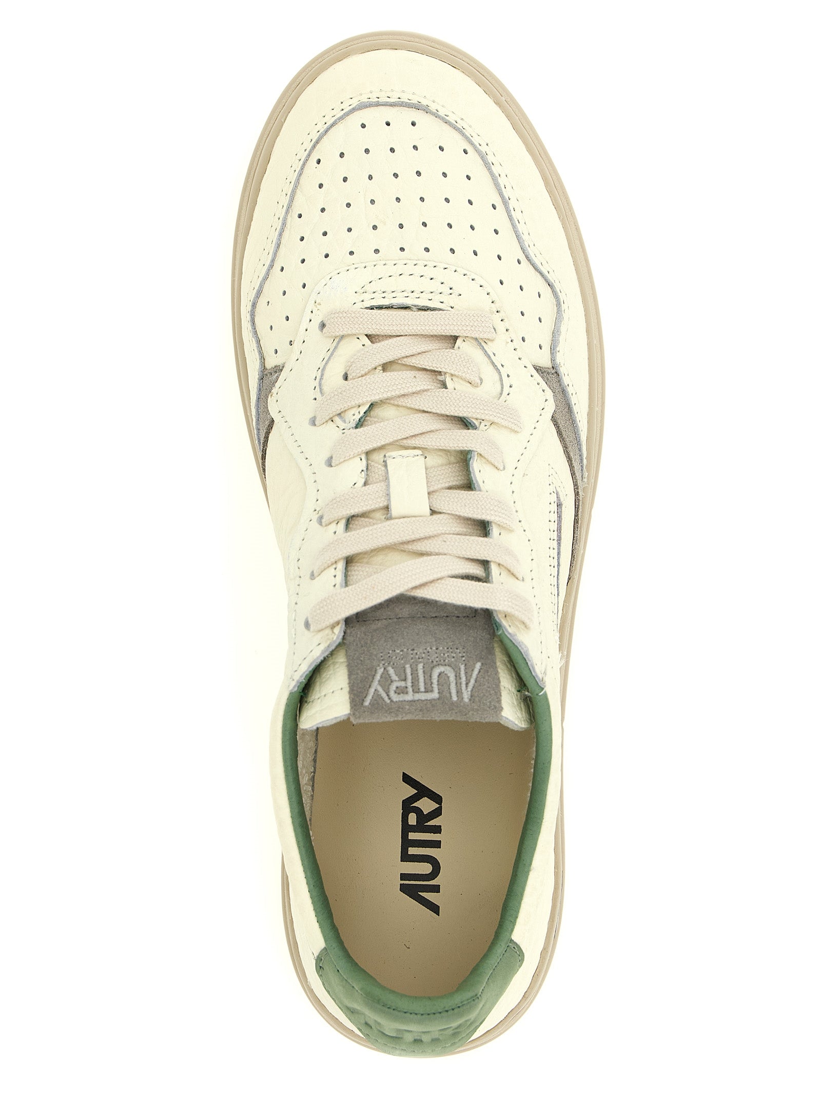 Autry Bicolor Cowhide Low Top Sneakers - Green - EU44/US11