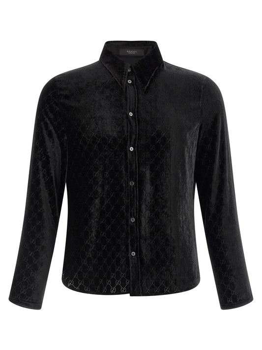 Gucci Black Viscose Blouse