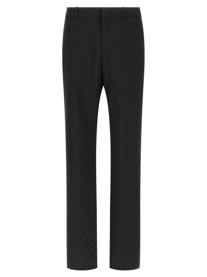 Gucci Black Dress Pants with Central Pleat