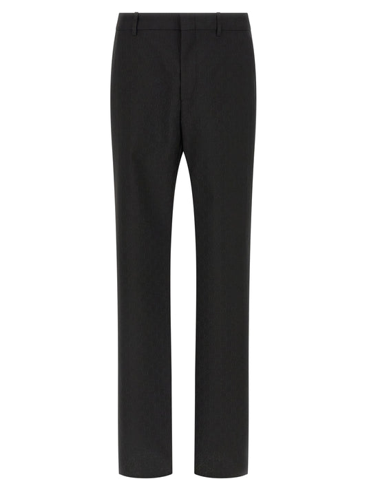 Gucci Black Dress Pants with Central Pleat
