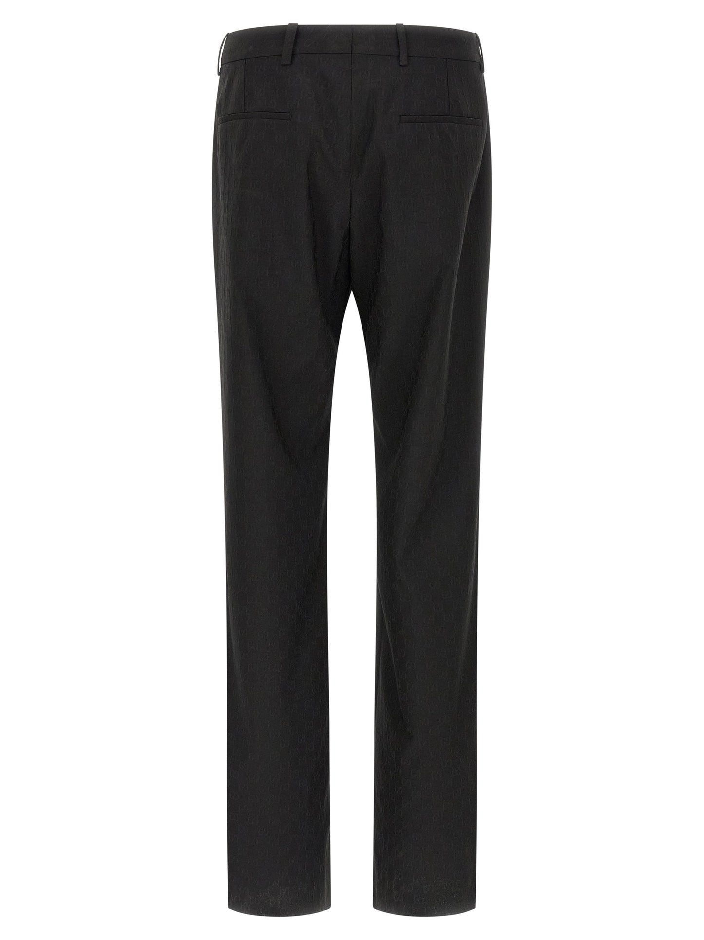 Gucci Black Dress Pants with Central Pleat