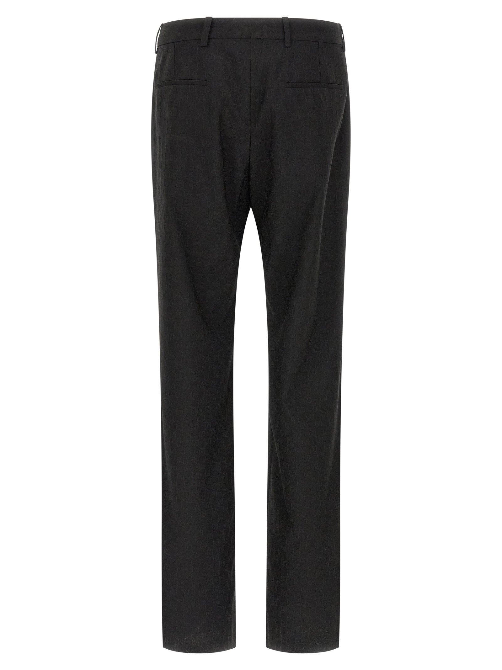 Gucci Black Dress Pants with Central Pleat
