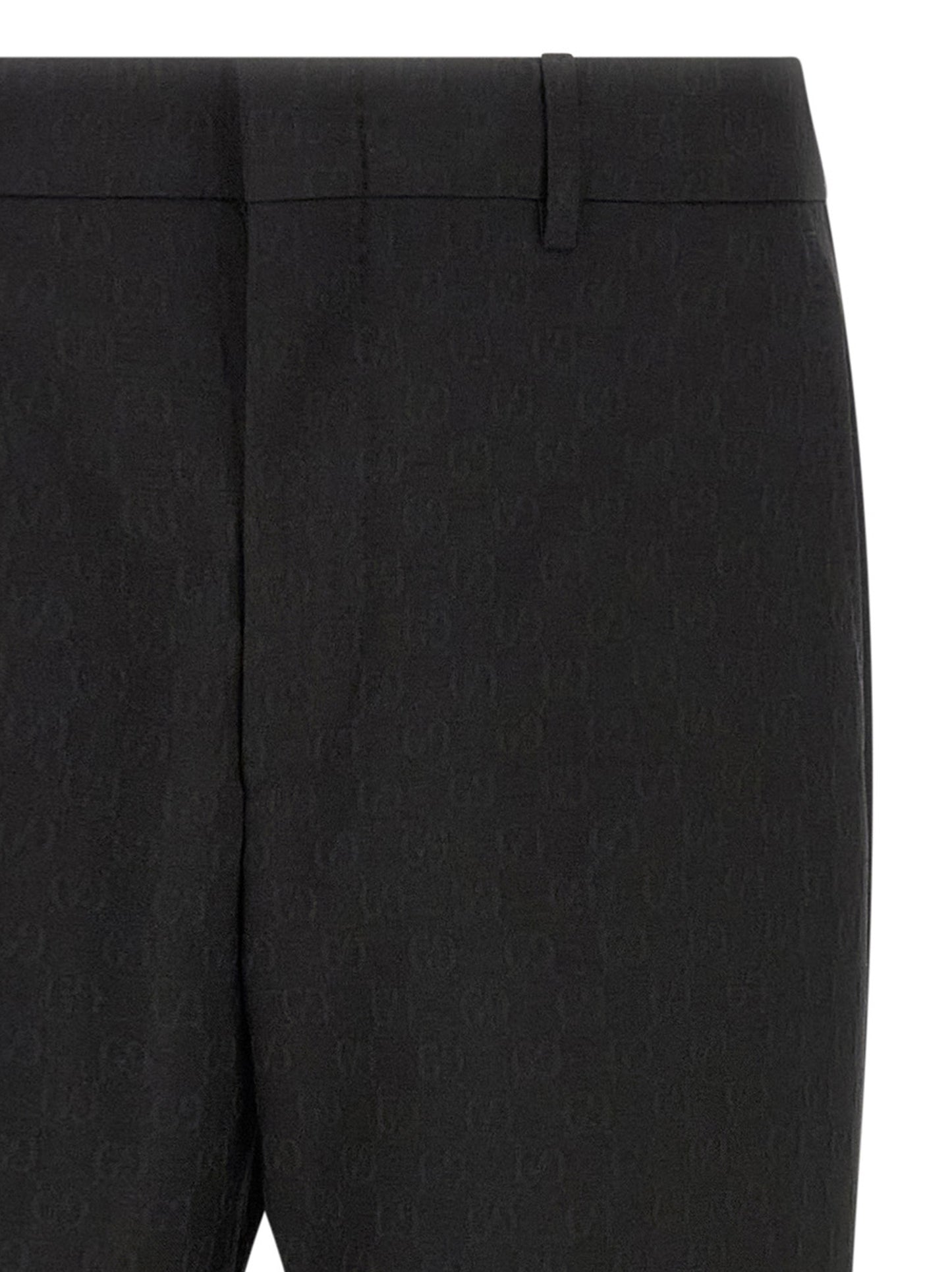 Gucci Black Dress Pants with Central Pleat