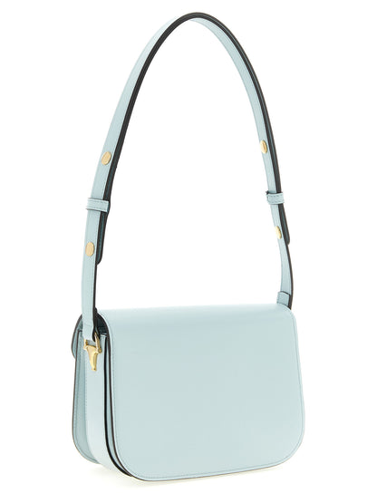 Gucci Horsebit 1955 Light Blue Calfskin Shoulder Bag