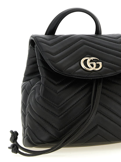 Gucci GG Marmont Mini Backpack - Black Lamb Leather