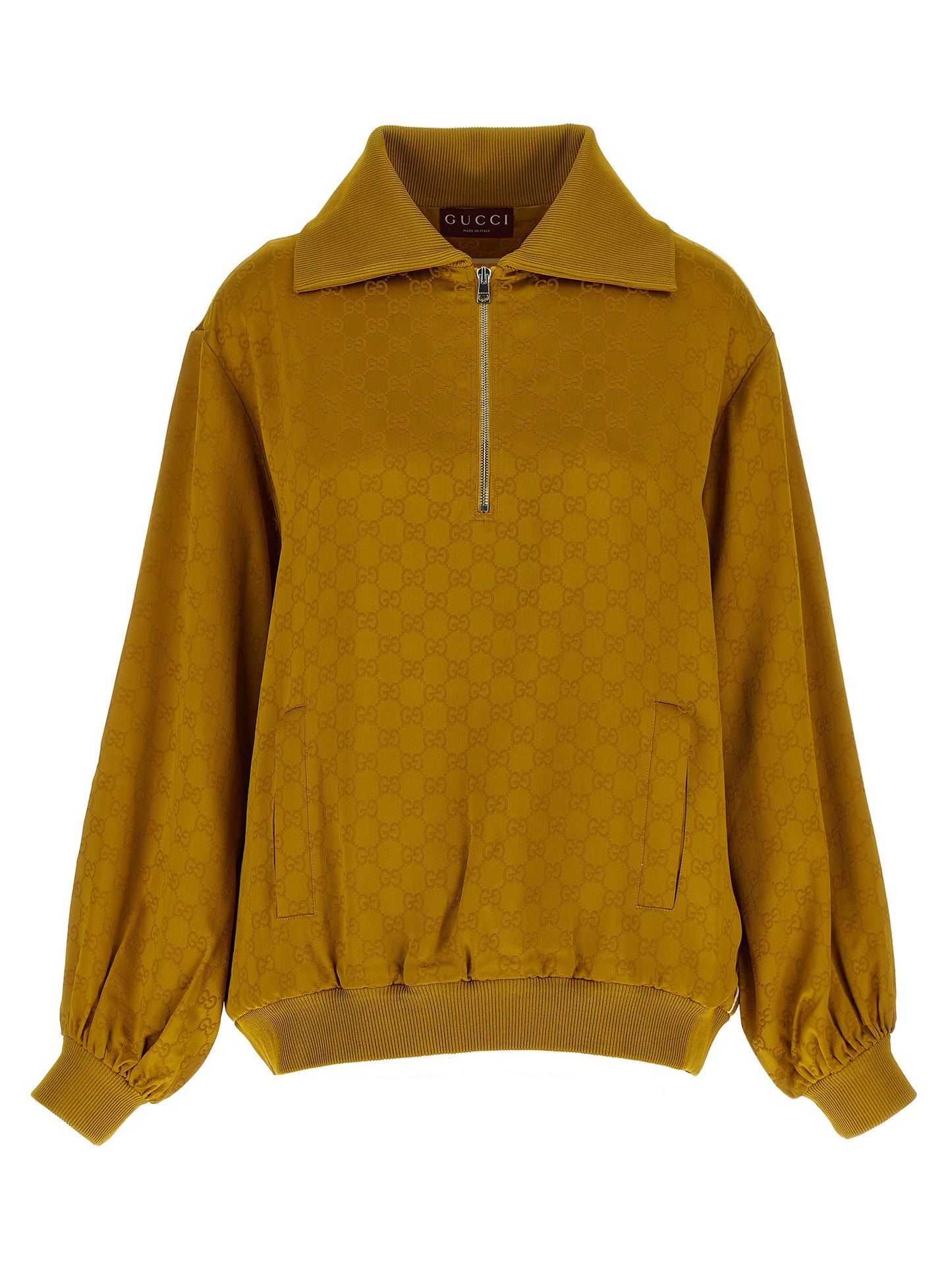 Gucci Bicolor Viscose Cardigan in Yellow