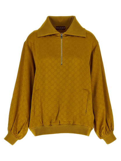 Gucci Bicolor Viscose Cardigan in Yellow