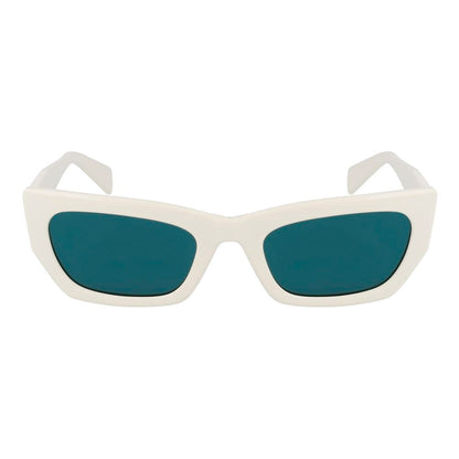 Liu Jo Women’s Sunglasses – White Injected Frame, Teal Lenses