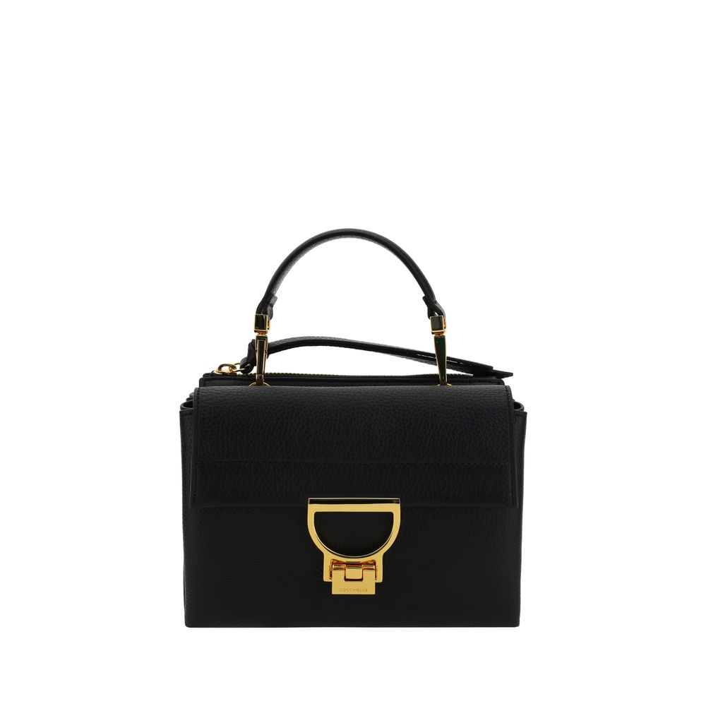 Coccinelle Black Calf Leather Arlettis Shoulder Bag