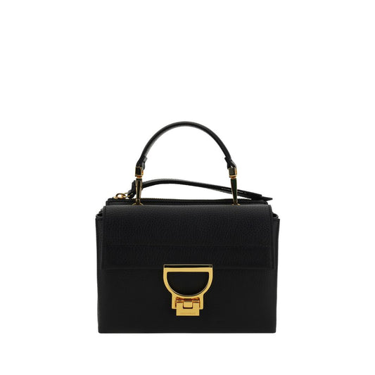 Coccinelle Black Calf Leather Arlettis Shoulder Bag