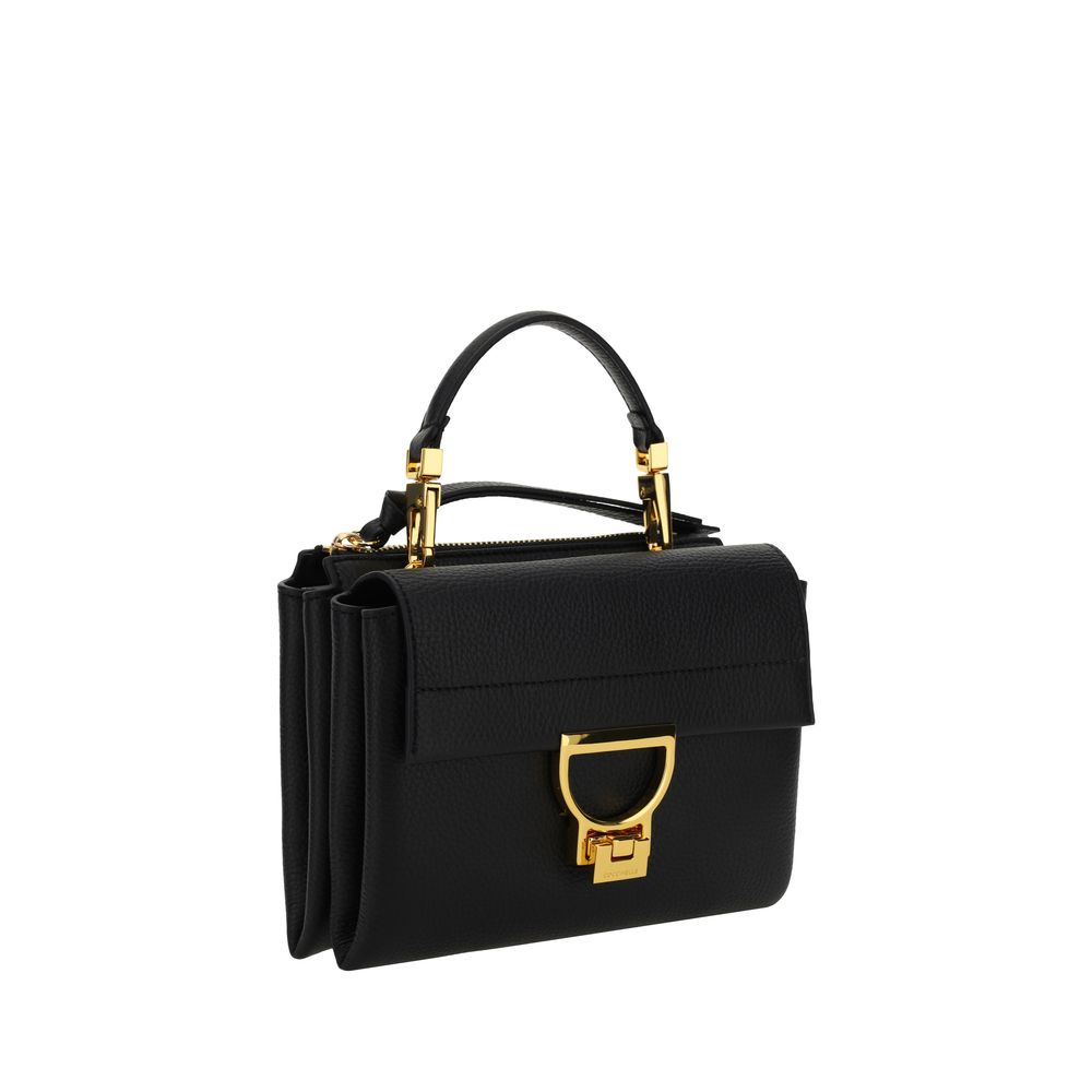 Coccinelle Black Calf Leather Arlettis Shoulder Bag